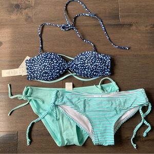 Abercrombie bikini blue and turquoise